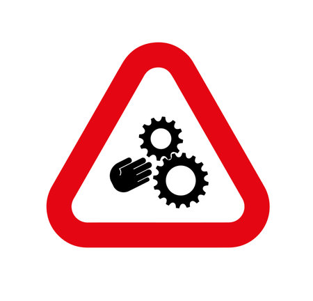 165661020-crush-hazard-sign-on-white-background